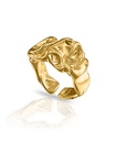 Anillo De Corteza con baño de oro