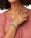 Pulsera cruzada de cuero