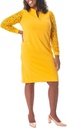 Vestido tubo con mangas de encaje