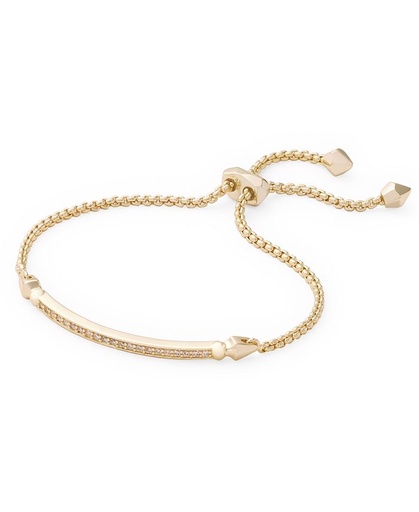 [1410204] Pulsera con barra de pavé