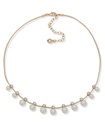 Collar con cristales y perlas