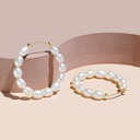 Aros de perlas pequeñas