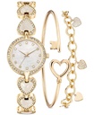 Set de reloj y pulseras de corazón