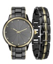 Dúo de reloj y pulsera a dos tonos