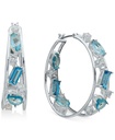 Aretes con racimo de piedras