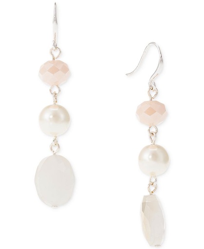 [1410526] Aretes colgantes triples con cuentas