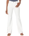 Jeans flare con botones