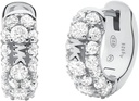 Aretes con circonita cubica