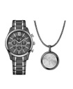 Reloj analógico con collar de cuarzo
