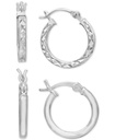 Conjunto de aretes de aro