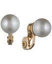 Aretes de clip de perla