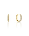 Aretes ovalados con cristales