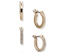 Aretes de aro mini con pavé