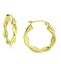 Argollas chapadas en oro