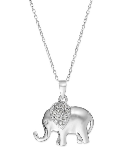 [1410652] Collar con colgante de elefante