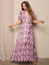 Vestido maxi con manga corta  (copia)