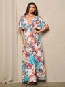 Vestido maxi con escote pronunciado