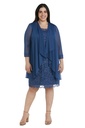 Vestido formal corto con chaqueta