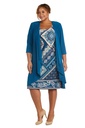 Vestido estampado con chaqueta