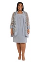 Vestido corto con chaqueta de lentejuelas