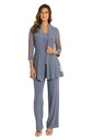 Traje con pantalon inserciones transparentes