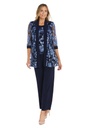 Traje de pantalon floral