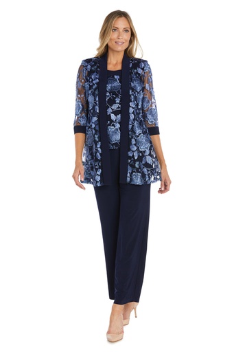 [1580024] Traje con pantalón y saco bordado