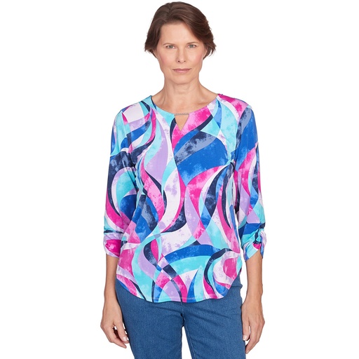 Blusa con estampado Glass Swirl