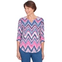 Blusa con estampado Ikat chevron