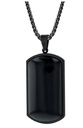 Collar para hombre con dije rectangular