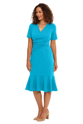 Vestido con fruncido en la cintura 