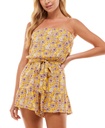 Romper floral strapless