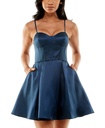 Vestido con corsé de satén