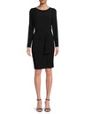 Vestido drapeado con volantes