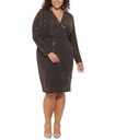 Vestido sobrepelliz con brillos
