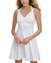 Vestido con doble tirante con relieve
