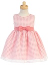 Vestido de organza a cuadros