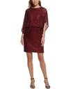 Vestido de lentejuelas con mangas dolman