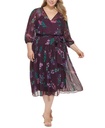 Vestido traslapado con estampado floral (copia)