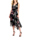 Vestido de gasa con estampado floral
