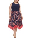 Vestido con falda de pañuelo