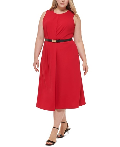 Vestido sin mangas evasé