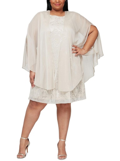 Vestido con estampado metálico