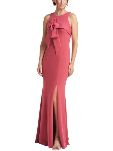 Vestido halter con lazo Leona