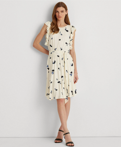 Vestido floral de punto