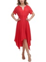 Vestido midi con dobladillo de pañuelo