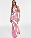 Vestido halter con lentejuelas