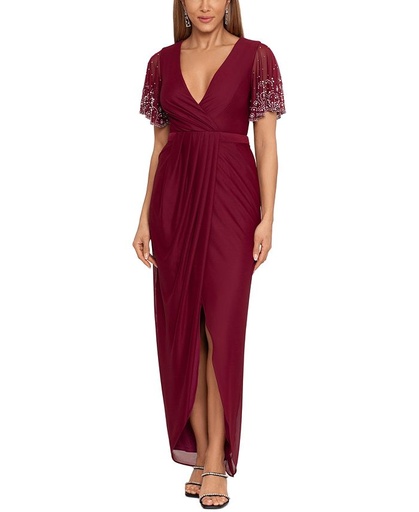 Vestido con falda de tulipán
