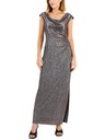 Vestido metálico texturizado