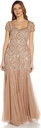 Vestido con Godet adornado